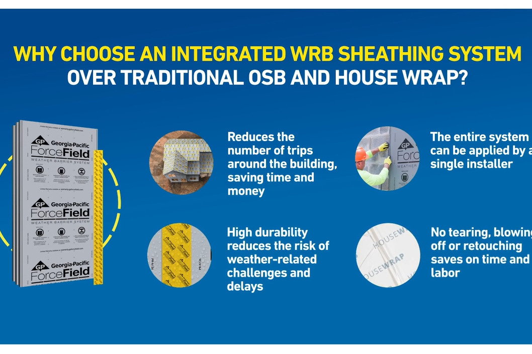 ForceField® Weather Barrier System Goes Head-to-Head with House Wrap in Installation