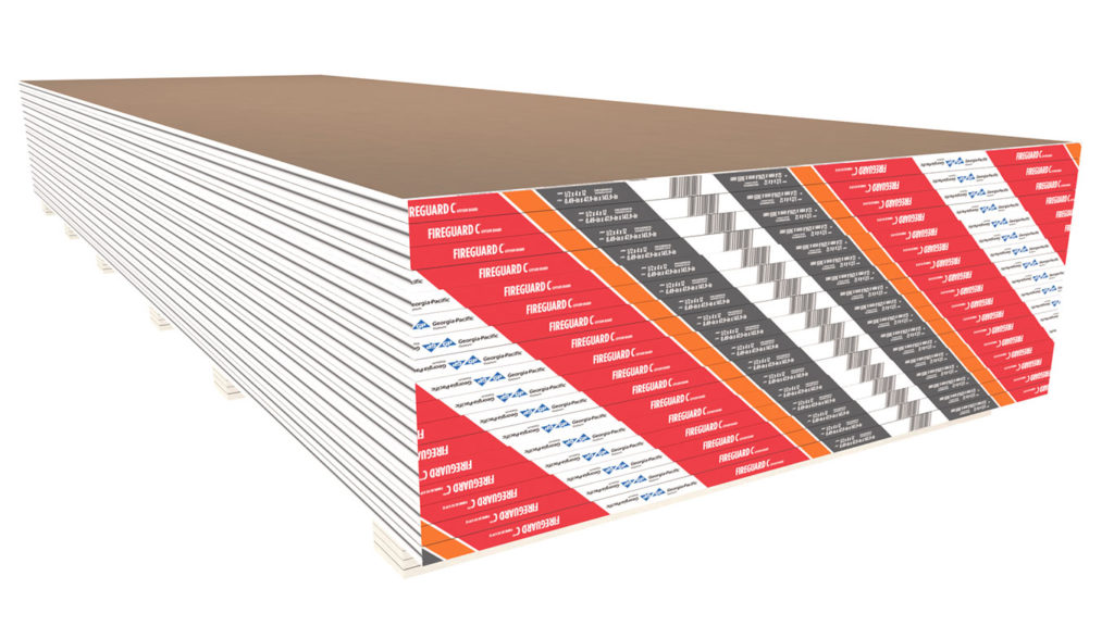 Georgia-Pacific ToughRock FireGuard Fire-Rated Type C Gypsum Board