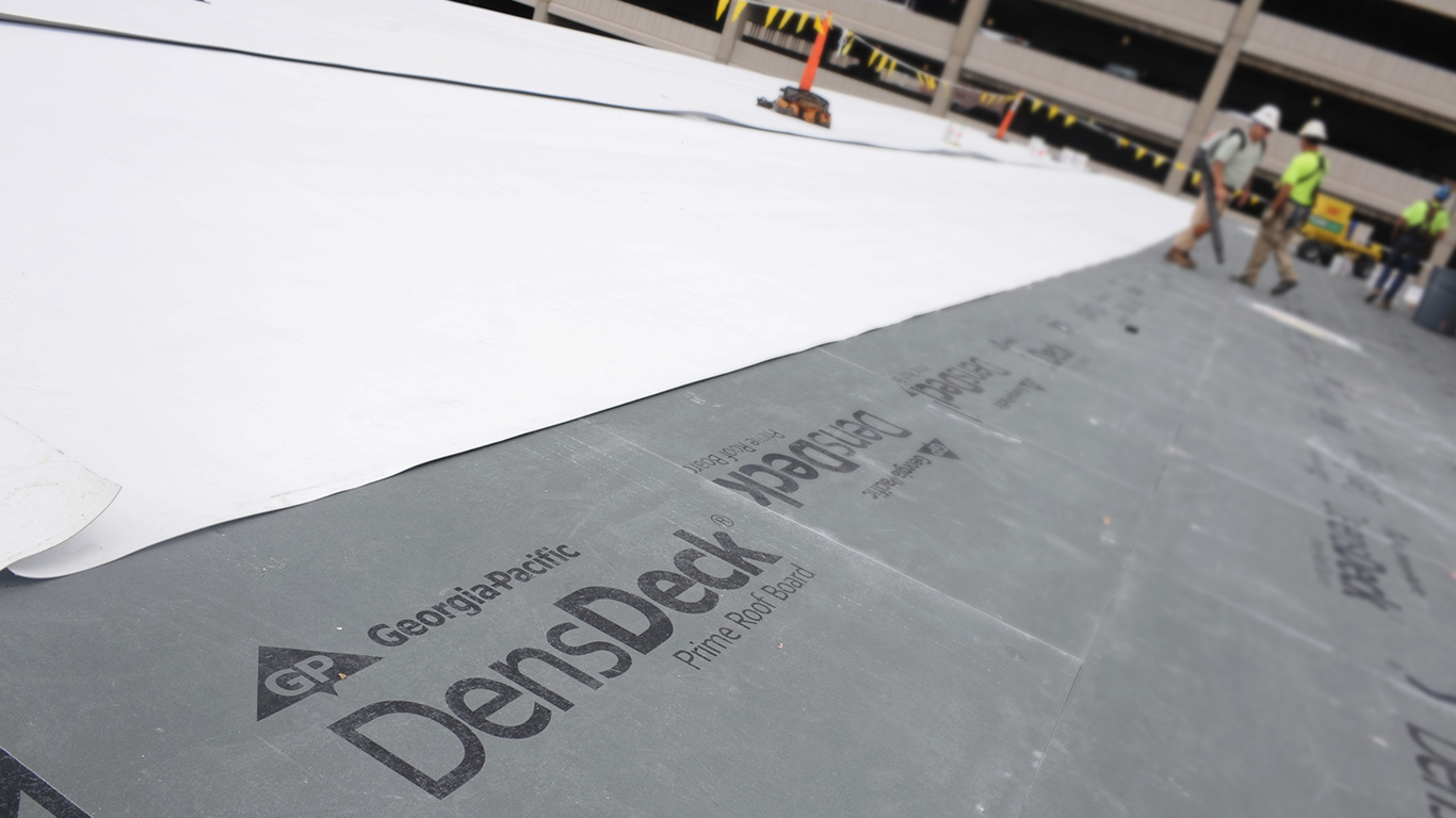 Densdeck prime roof board gypsum